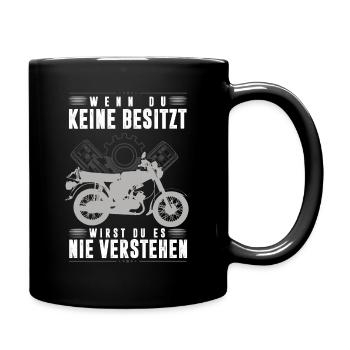 Simson DDR Moped S51 wenn du keine Besitzt, - Tasse einfarbig - Schwarz - Rechts