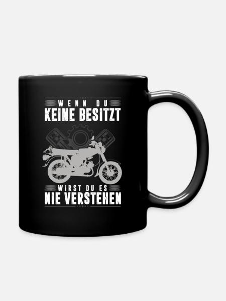 Simson DDR Moped S51 wenn du keine Besitzt, - Tasse einfarbig - Schwarz