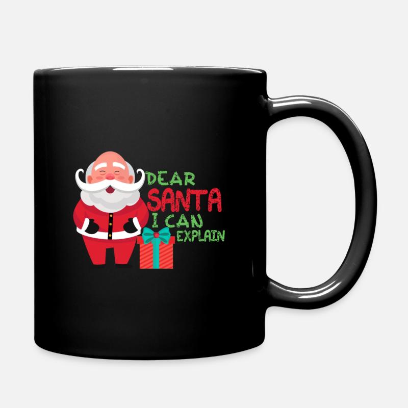 Nikolaus - Tasse einfarbig - Schwarz