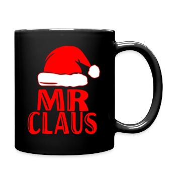 Mr Santa Claus Christmas partner look Christmas - Full Colour Mug - black - Right
