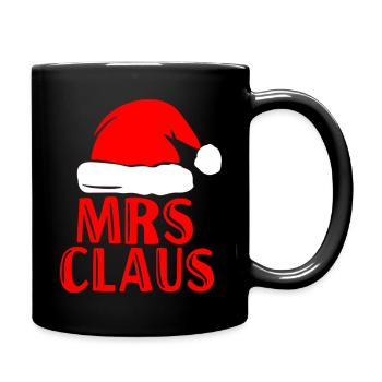Mrs Santa Claus Christmas partner look Christmas - Full Colour Mug - black - Right