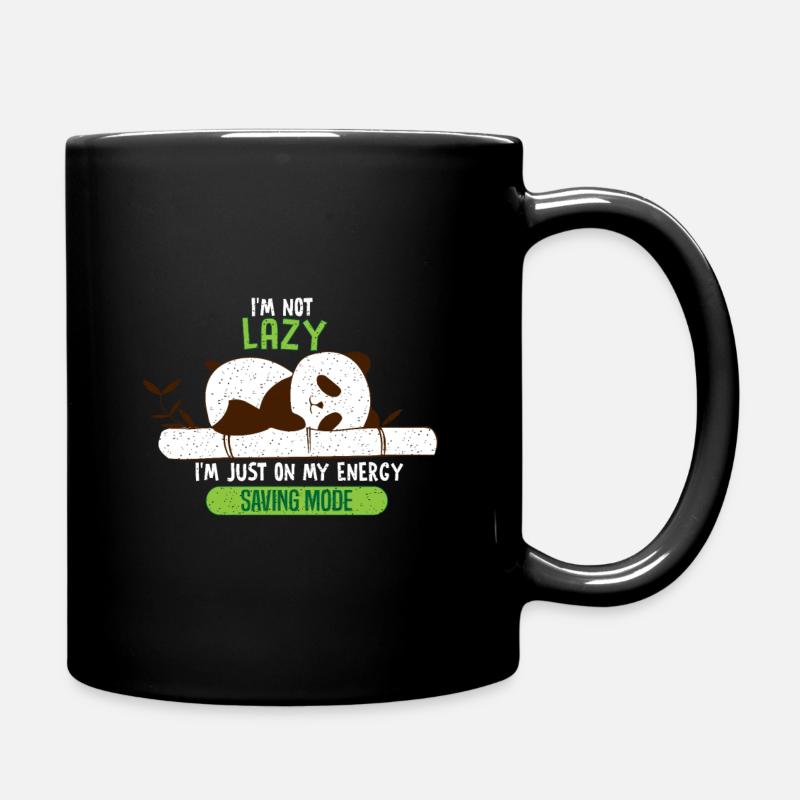Panda - Tasse einfarbig - Schwarz