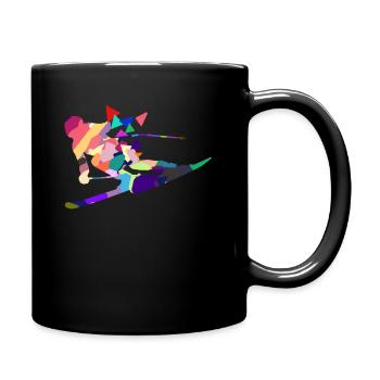 Ski - Mug uni - noir - Droite