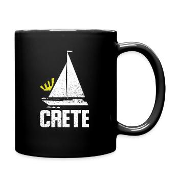Crète - Mug uni - noir - Droite