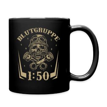 Blood group 1:50 Ostalgie moped motorcycle DDR Simmi - Full Colour Mug - black - Right
