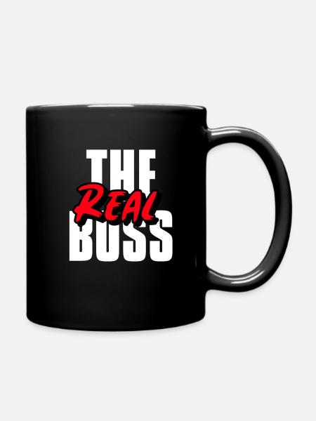 The Real Boss Partnerlook 2 - Tasse einfarbig - Schwarz