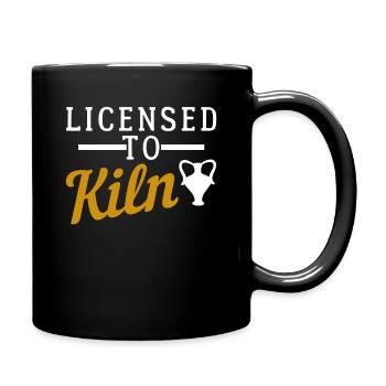Licensed to kiln - Full Colour Mug - black - Right
