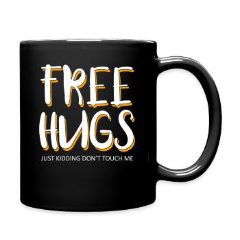 Câlins Saint Valentin Free Hug câlins - Mug uni - noir - Droite