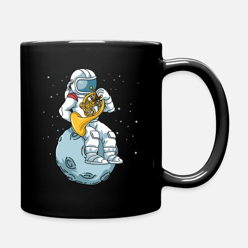 Chemise cor d'harmonie homme cor d'astronaute orchestre - Mug uni - noir