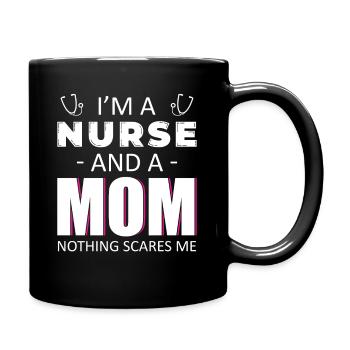 Krankenpfleger Krankenschwester Krankenpflegerin - Tasse einfarbig - Schwarz - Rechts