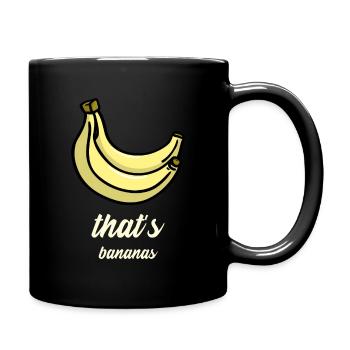 banaan - Mok uni - zwart - Rechts