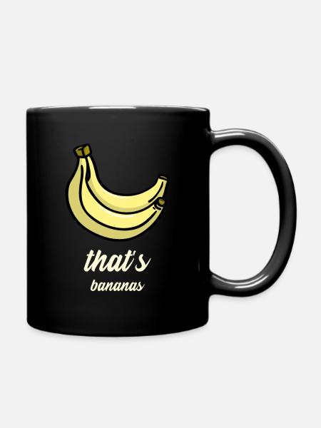 banane - Mug uni - noir