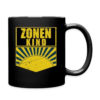 Zonenkind Pionier Jungpionier, DDR , Osten Zone - Tasse einfarbig - Schwarz - Rechts