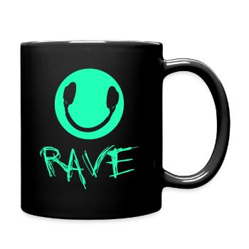 Rave Raver Techno - Mug uni - noir - Droite