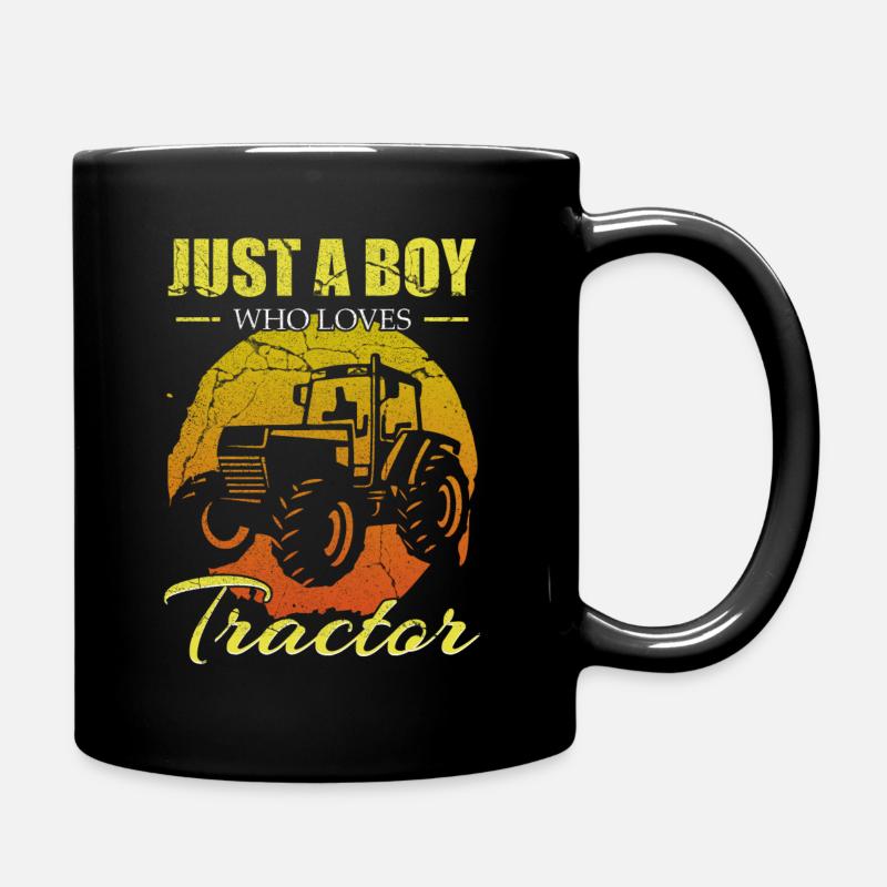 Traktor - Tasse einfarbig - Schwarz