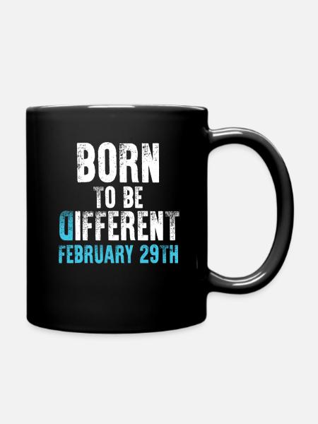 Né pour être différent - 29 février - Mug uni - noir