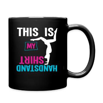 Ceci est ma chemise de poirier, les filles de sport, - Mug uni - noir - Droite