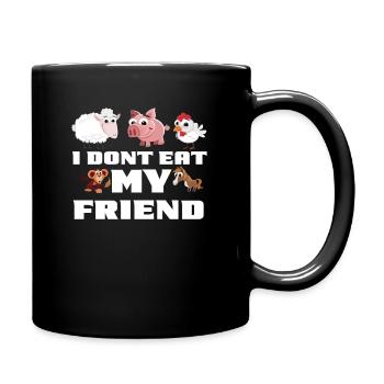 Vegan - Mug uni - noir - Droite