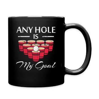 Beerpong - Mug uni - noir - Droite