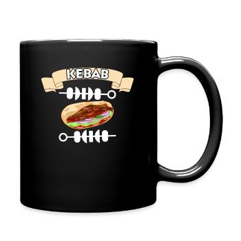 Döner Kebab Türkei Türkisch Istanbul Spiess Grill - Tasse einfarbig - Schwarz - Rechts