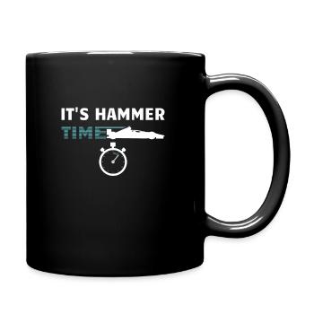 Auto Racing Hammer Time - Tasse einfarbig - Schwarz - Rechts