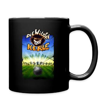 Die Wilden Kerle Angriff - Tasse einfarbig - Schwarz - Rechts