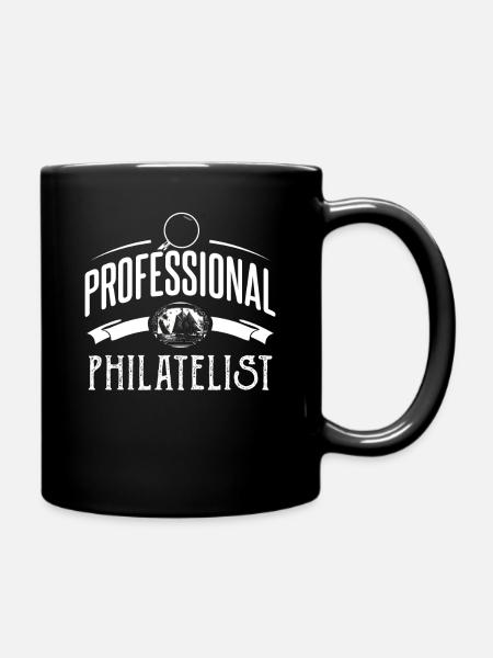 Briefmarkensammler Philatelist - Tasse einfarbig - Schwarz