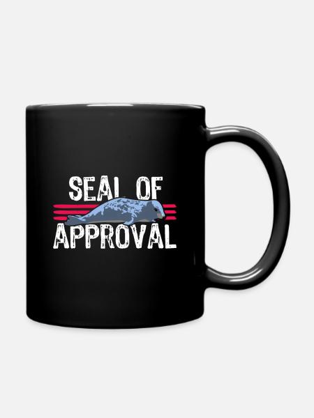 Seal of approval - Tasse einfarbig - Schwarz