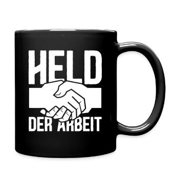 Held der Arbeit DDR Ostdeutschland - Tasse einfarbig - Schwarz - Rechts