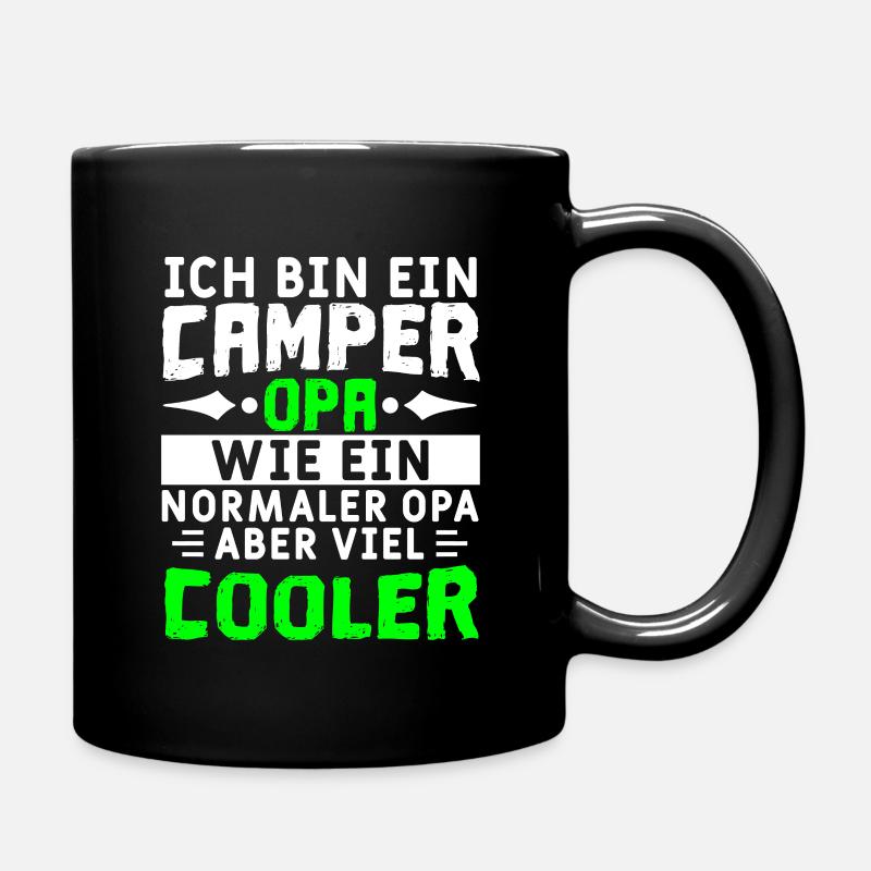 Ich bin ein Camper Opa - Tasse einfarbig - Schwarz