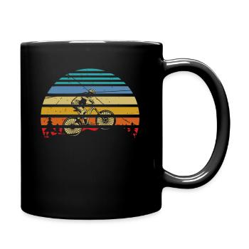 MTB Downhill, VTT cycliste, Sports de plein air - Mug uni - noir - Droite