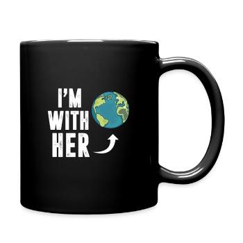 Klimawandel Umwelt Nachhaltig - Tasse einfarbig - Schwarz - Rechts