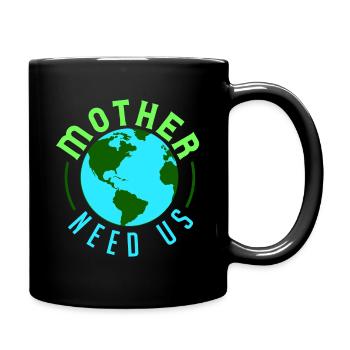 Klimawandel Umwelt Nachhaltig - Tasse einfarbig - Schwarz - Rechts