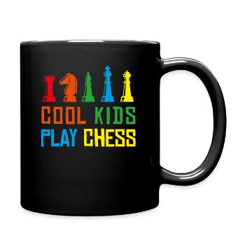 Chess kids chess board chess player checkmate - Full Colour Mug - black - Right