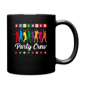 Schlager Party Crew Schlagermusik Party - Tasse einfarbig - Schwarz - Rechts