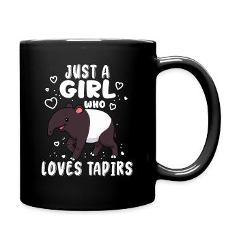 Tapir Shirt Ladies Tapir Gift Saddle Pad Tapir - Full Colour Mug - black - Right
