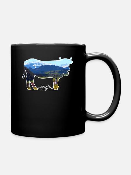 Allgäu Alpen Bayern - Tasse einfarbig - Schwarz