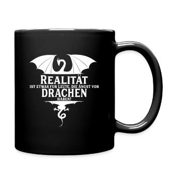 Rpg Verliese und Drachen Spruch - Tasse einfarbig - Schwarz - Rechts