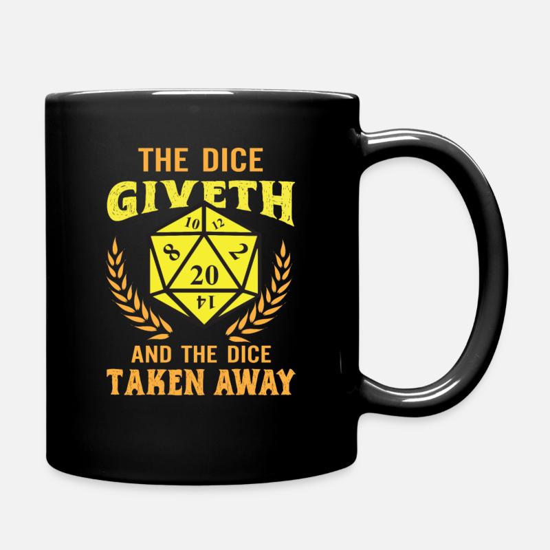 Chemise cadeau Nerd Dice Board Game D20 Rpg - Mug uni - noir