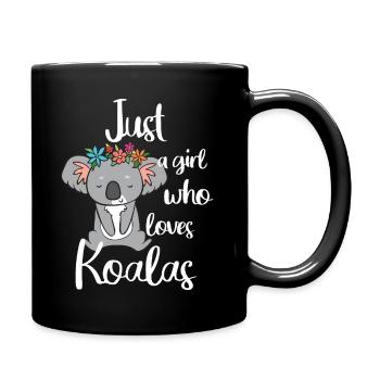 Just a girl who loves koalas dark - Full Colour Mug - black - Right