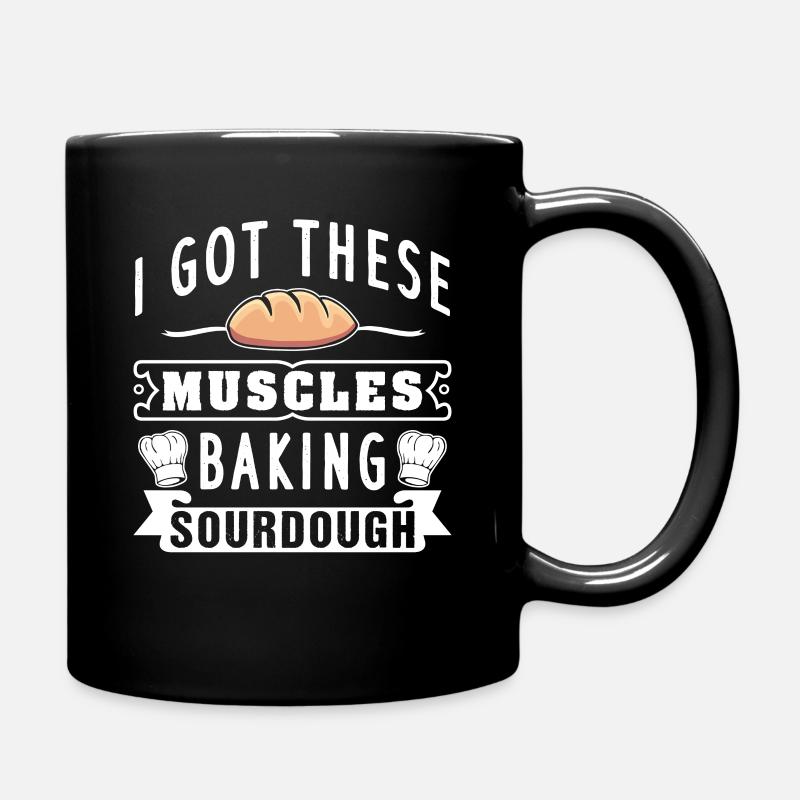 Baker bread baking sourdough gift - Full Colour Mug - black