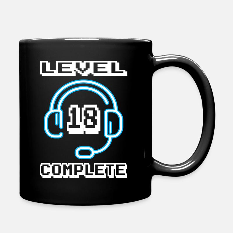 18 Jahre Gamer Geburtstag - Tasse einfarbig - Schwarz