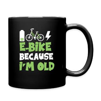 e-Bike Rente - Tasse einfarbig - Schwarz - Rechts