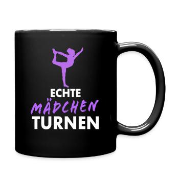 Vraies filles Gymnastique Acrobaties et gymnastique - Mug uni - noir - Droite