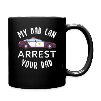 Cadeau d'officier de police pour les enfants - Mug uni - noir - Droite