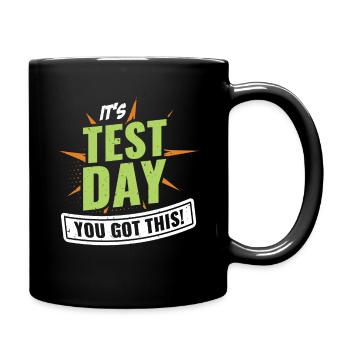 Funny Testing Teacher Preschool Teacher - Full Colour Mug - black - Right