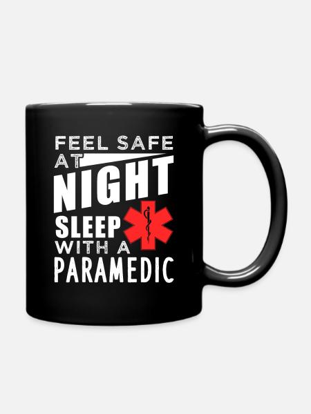 Paramedic ambulance men - Full Colour Mug - black