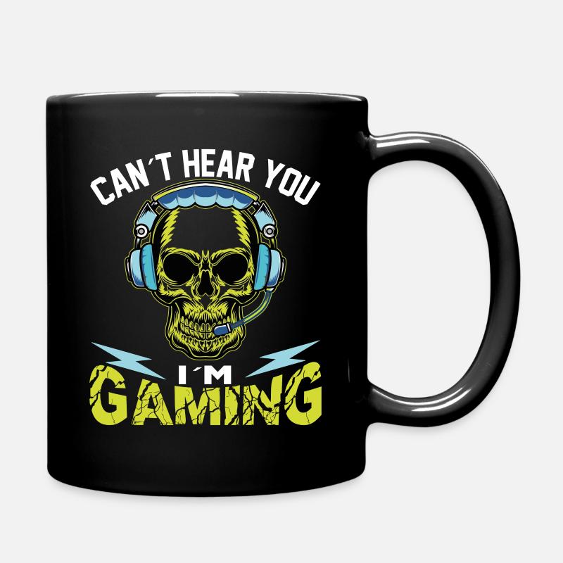 Can t Hear you I m Gaming - Mug uni - noir