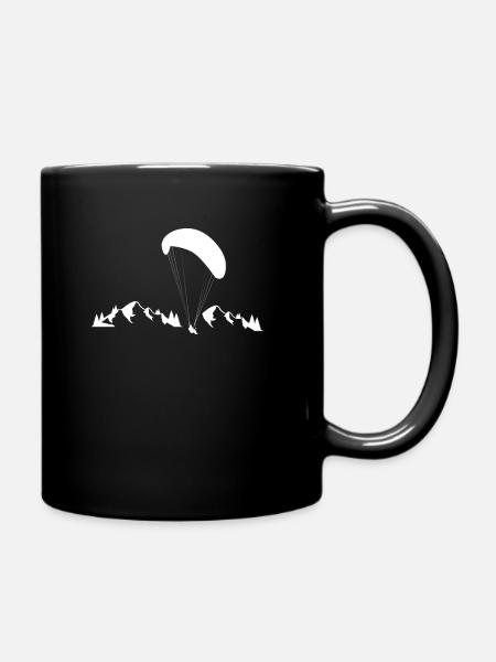 Gleitschirmflieger - Thermik Jäger - Paragleiten - Tasse einfarbig - Schwarz