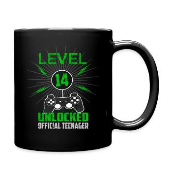 14. Geburtstag Gamer - Official Teenager - Tasse einfarbig - Schwarz - Rechts